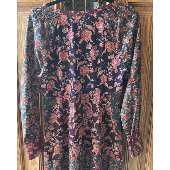Cabi Festive Retro Flower Maxi Dress Size S Boho Style # 3675 Prairie Cottage - Picture 11 of 13